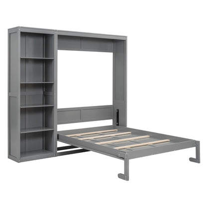 Murphy Wall Bed With Shelves - The Sleep Loft - Online Mattress Showroom NYC