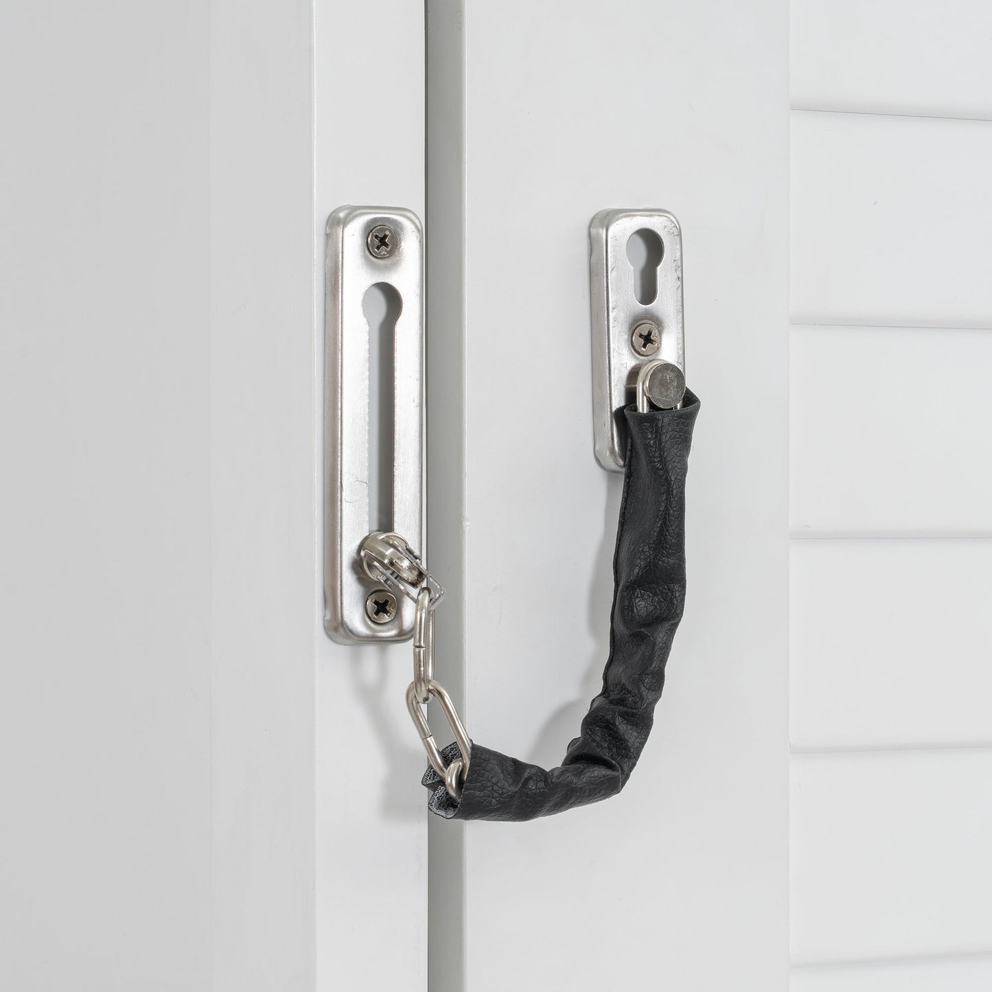 Queen Size Murphy Bed With Louvered Design And Multiple Storage Shelves - White - The Sleep Loft - Online Mattress Showroom NYC