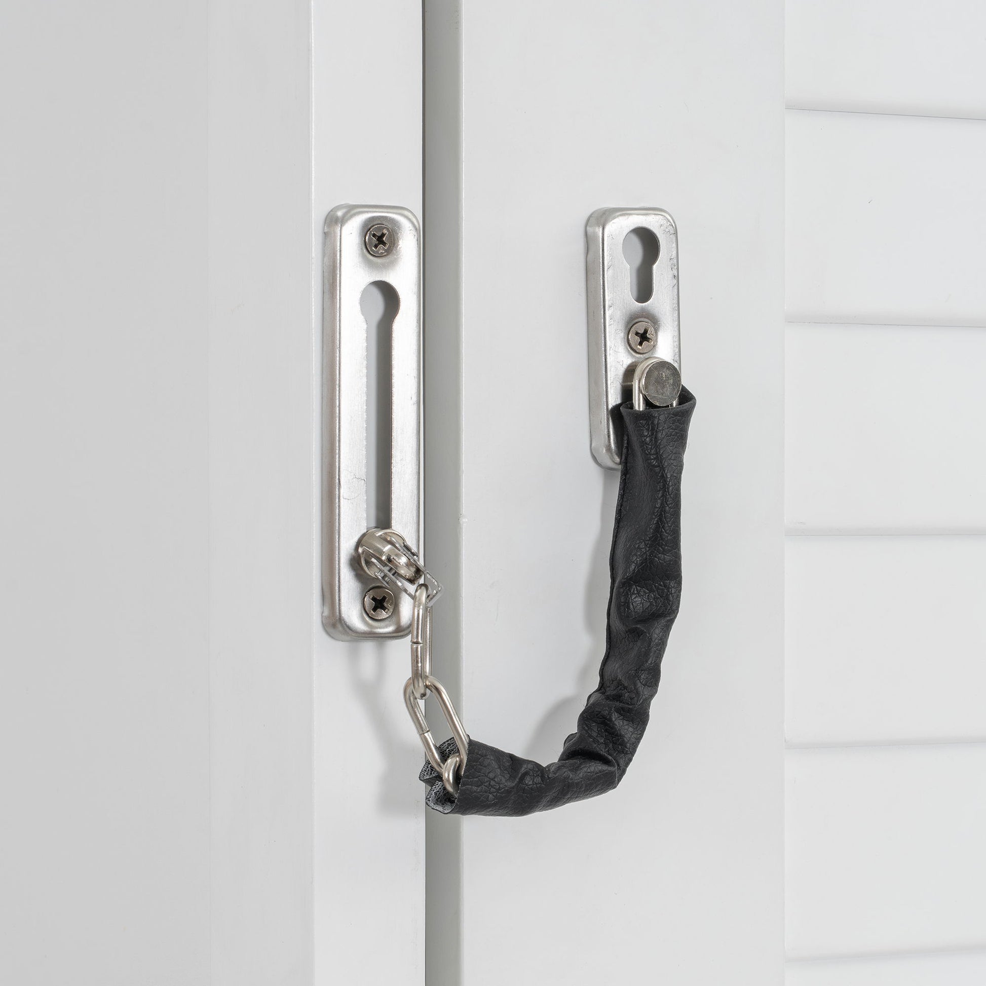 Queen Size Murphy Bed With Louvered Design And Multiple Storage Shelves - White - The Sleep Loft - Online Mattress Showroom NYC