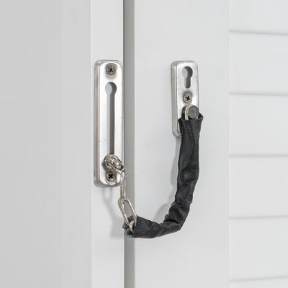 Queen Size Murphy Bed With Louvered Design And Multiple Storage Shelves - White - The Sleep Loft - Online Mattress Showroom NYC