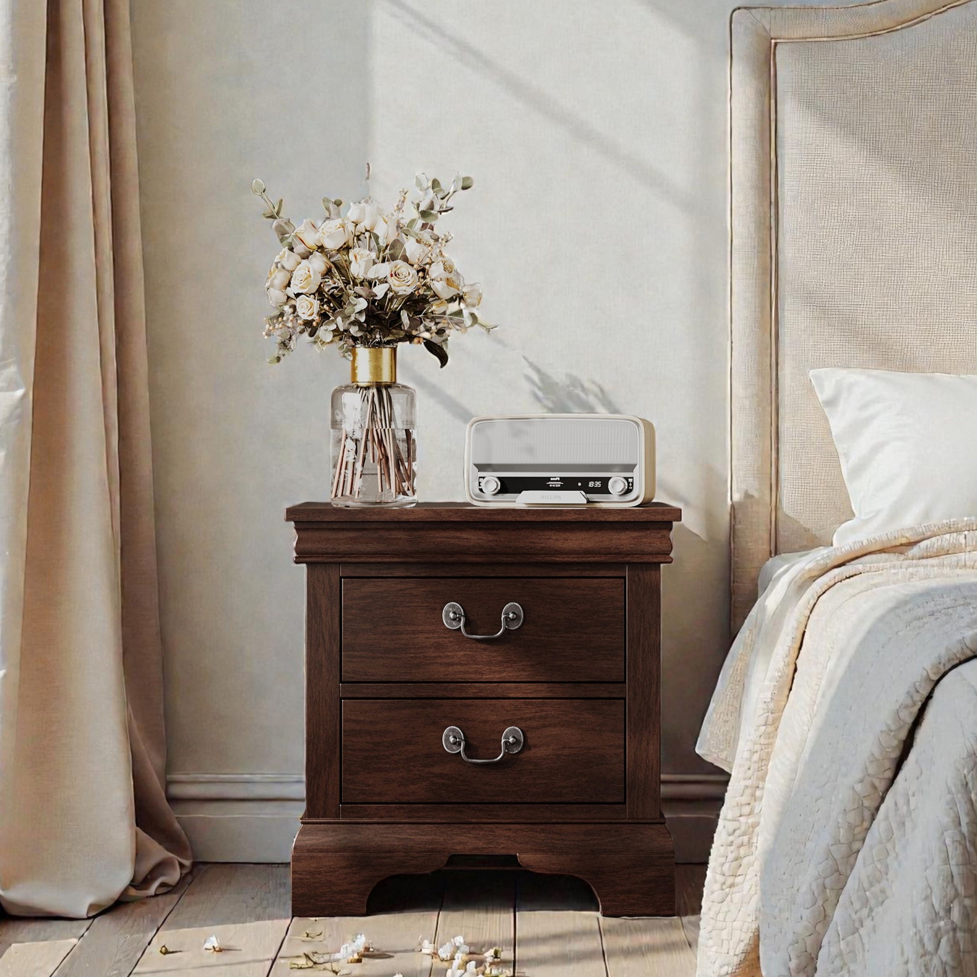 Nightstand With 2 Drawers - The Sleep Loft - Online Mattress Showroom NYC