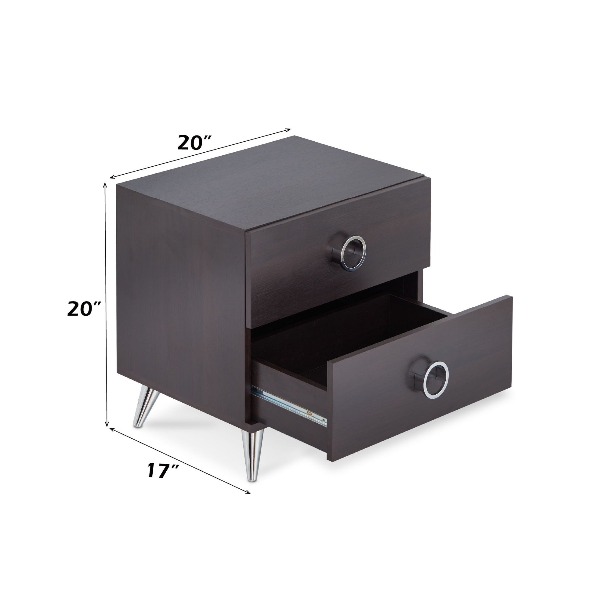 Elms - Accent Table - Espresso - The Sleep Loft - Online Mattress Showroom NYC