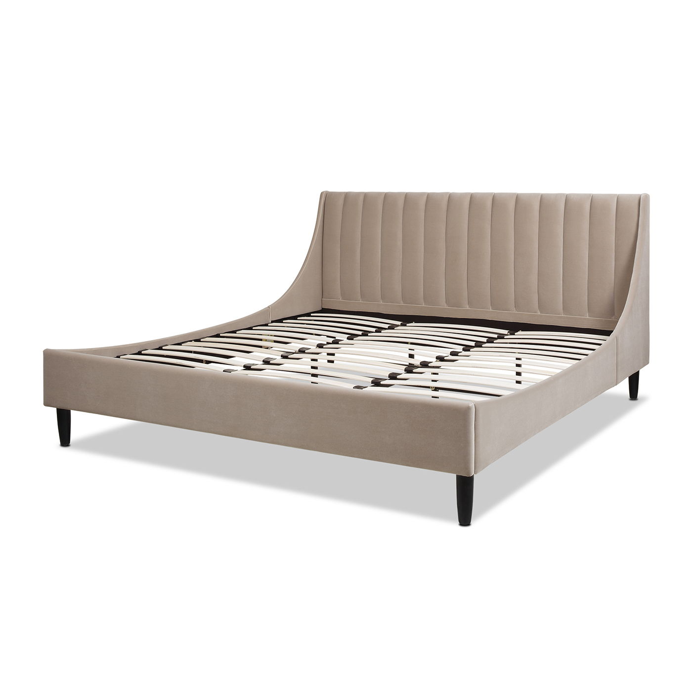 Aspen - Vertical Tufted Modern Headboard Platform Bed Set - The Sleep Loft - Online Mattress Showroom NYC