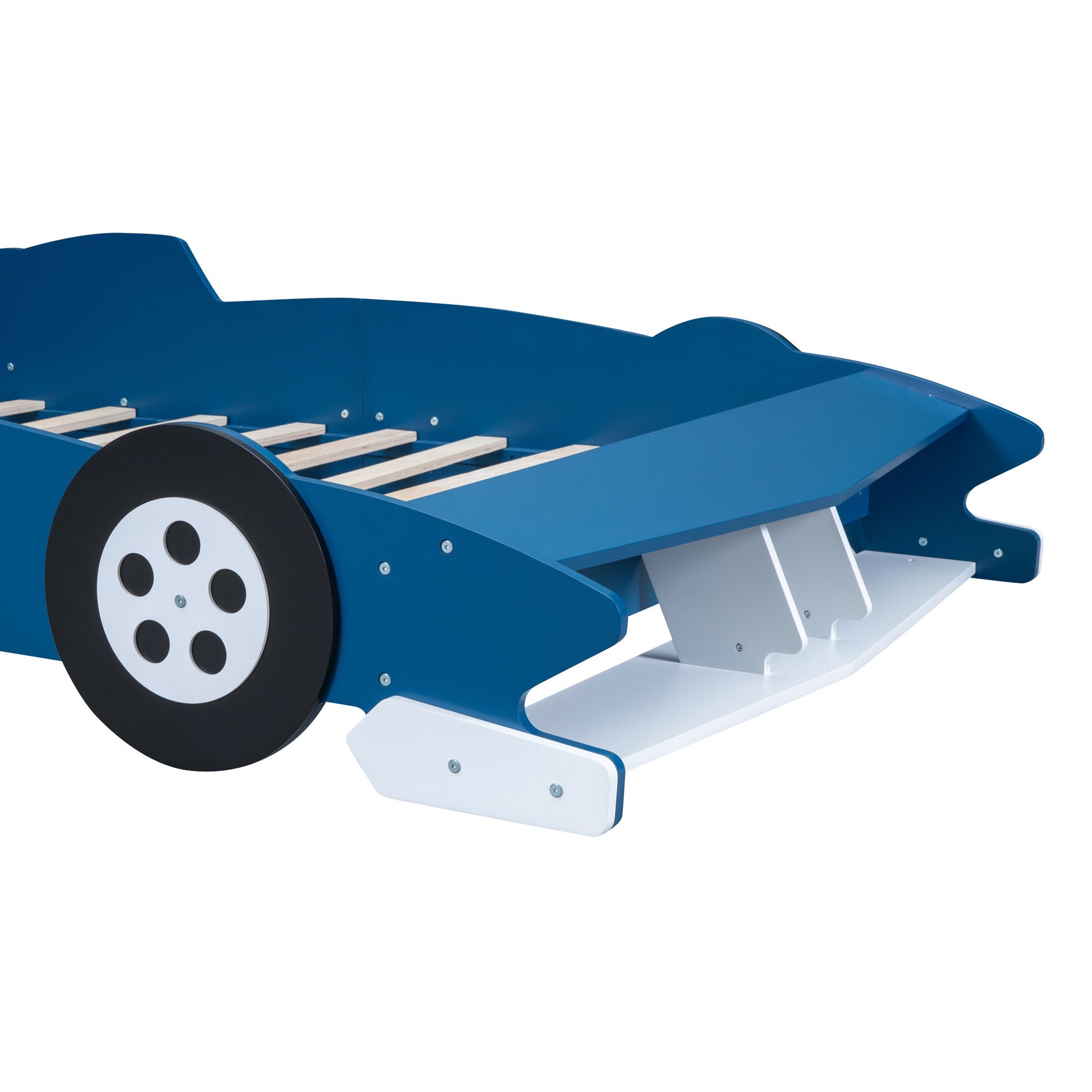 Race Car-Shaped Platform Bed With Wheels - The Sleep Loft - Online Mattress Showroom NYC