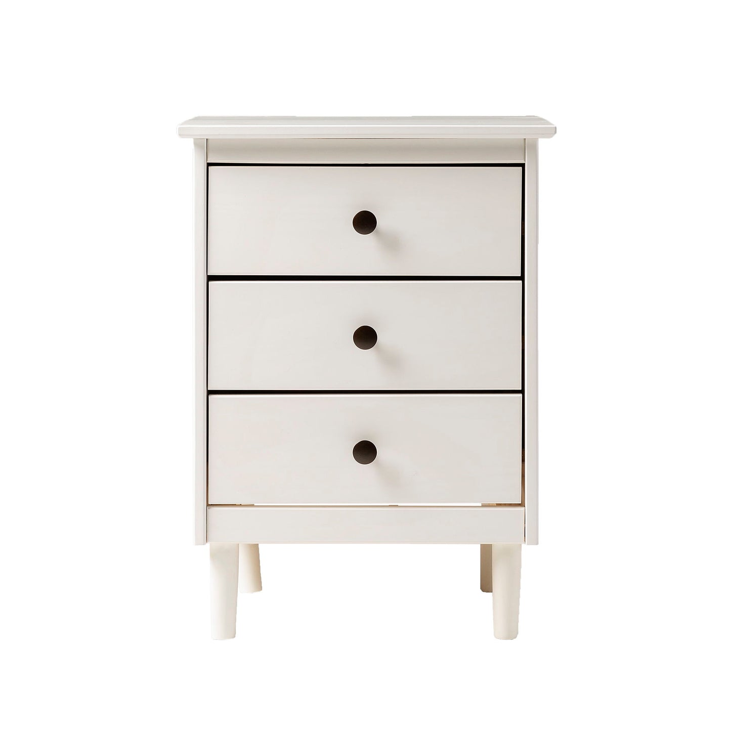 Classic 3 Drawer Solid Wood Nightstand - The Sleep Loft - Online Mattress Showroom NYC