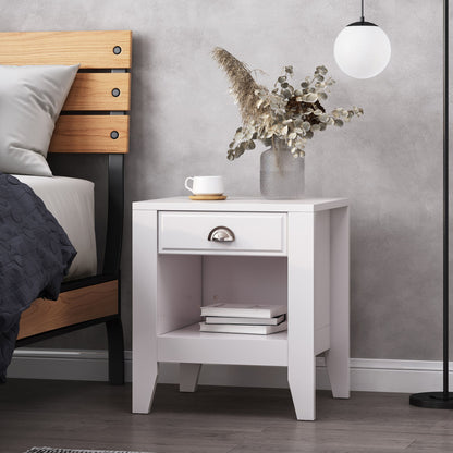 Cleary - Contemporary Nightstand With Drawer - The Sleep Loft - Online Mattress Showroom NYC