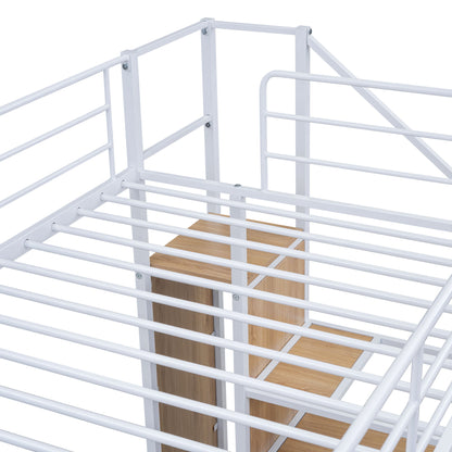 Bunk Bed With Lateral Storage Ladder And Wardrobe - The Sleep Loft - Online Mattress Showroom NYC