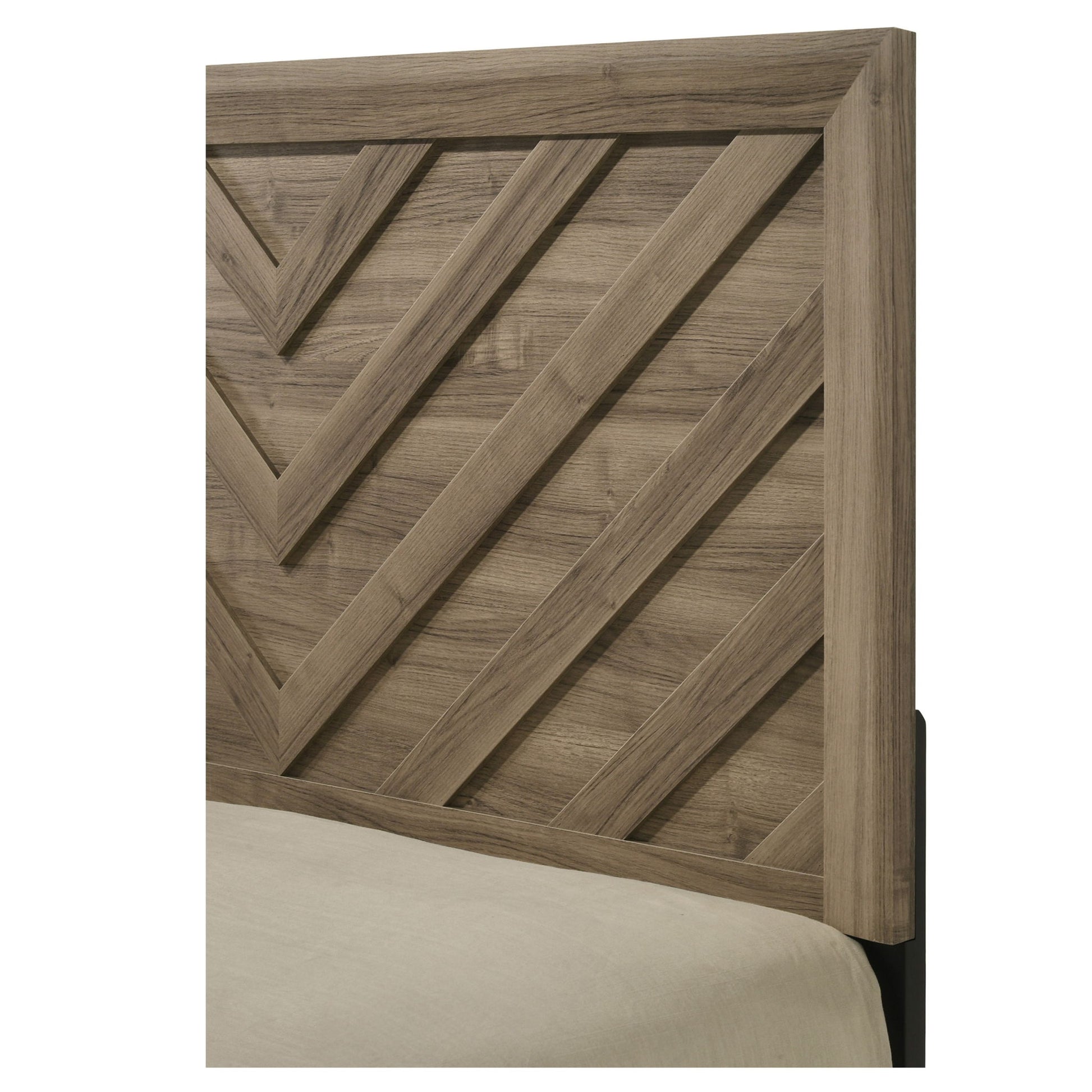Modern Chevron Patterned Headboard Bed - The Sleep Loft - Online Mattress Showroom NYC