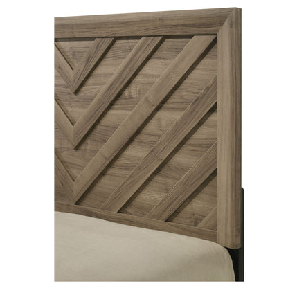 Modern Chevron Patterned Headboard Bed - The Sleep Loft - Online Mattress Showroom NYC