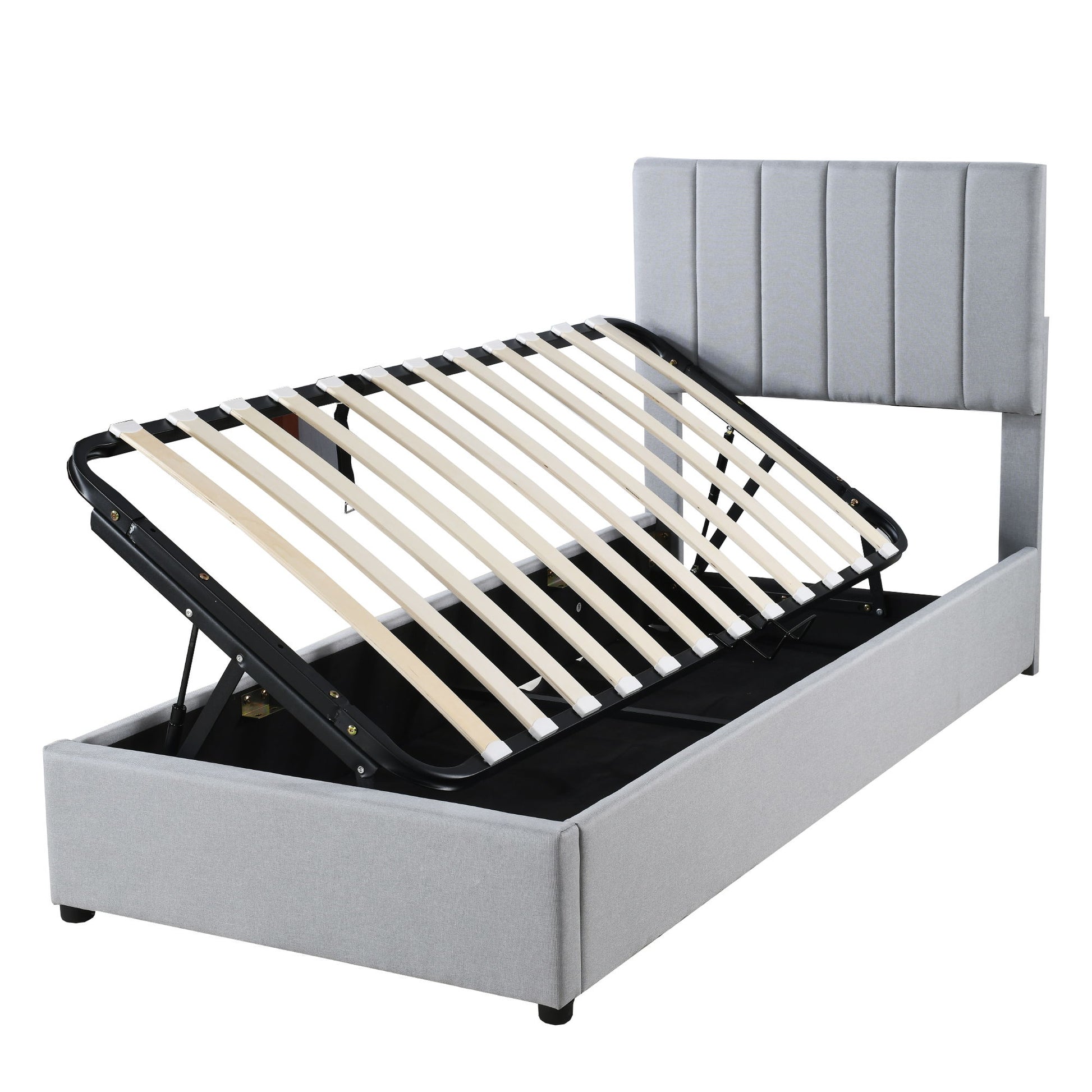 Upholstered Platform Bed With A Hydraulic Storage System - The Sleep Loft - Online Mattress Showroom NYC