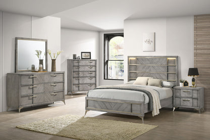Storage Bed With Bookmatched Veneer - The Sleep Loft - Online Mattress Showroom NYC