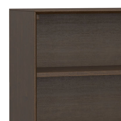 Banting - Low Wide Bookcase - Walnut Brown - The Sleep Loft - Online Mattress Showroom NYC