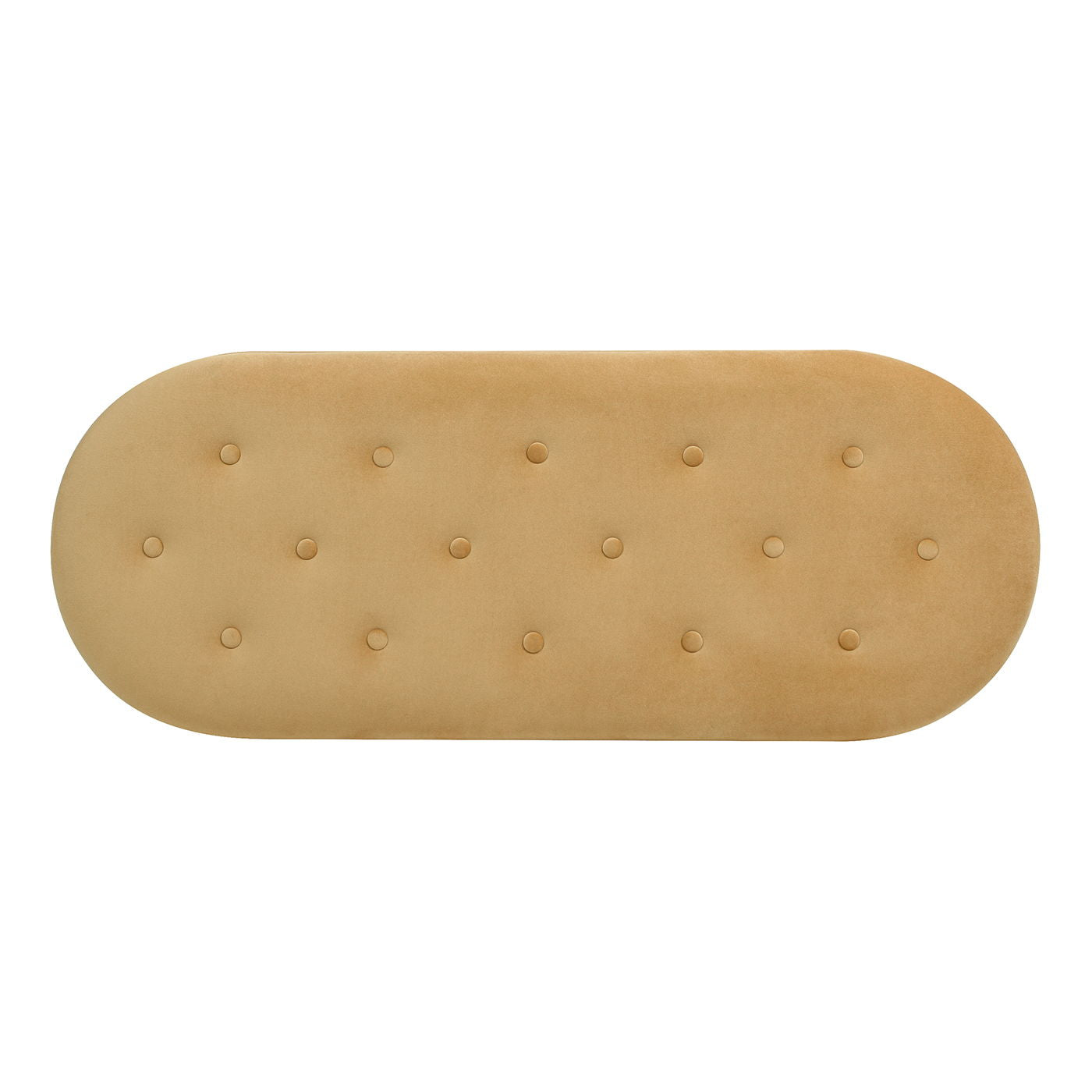 Melinda - Oval Tufted Bullion Fringe Storage Bench - The Sleep Loft - Online Mattress Showroom NYC