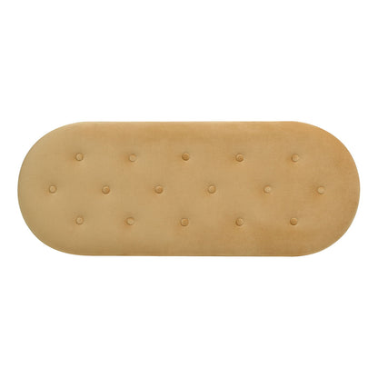 Melinda - Oval Tufted Bullion Fringe Storage Bench - The Sleep Loft - Online Mattress Showroom NYC
