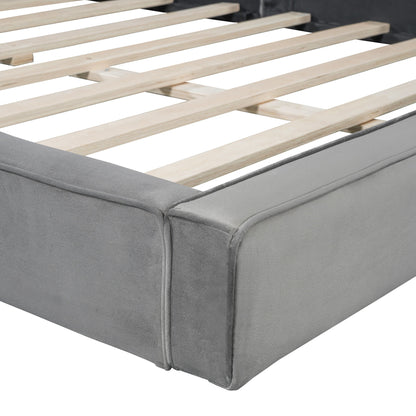 Upholstered Platform Bed, Grounded Bed With Solid Frame - The Sleep Loft - Online Mattress Showroom NYC
