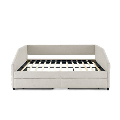 Elegant Daybed With Trundle Upholstered Tufted Sofa Bed - The Sleep Loft - Online Mattress Showroom NYC