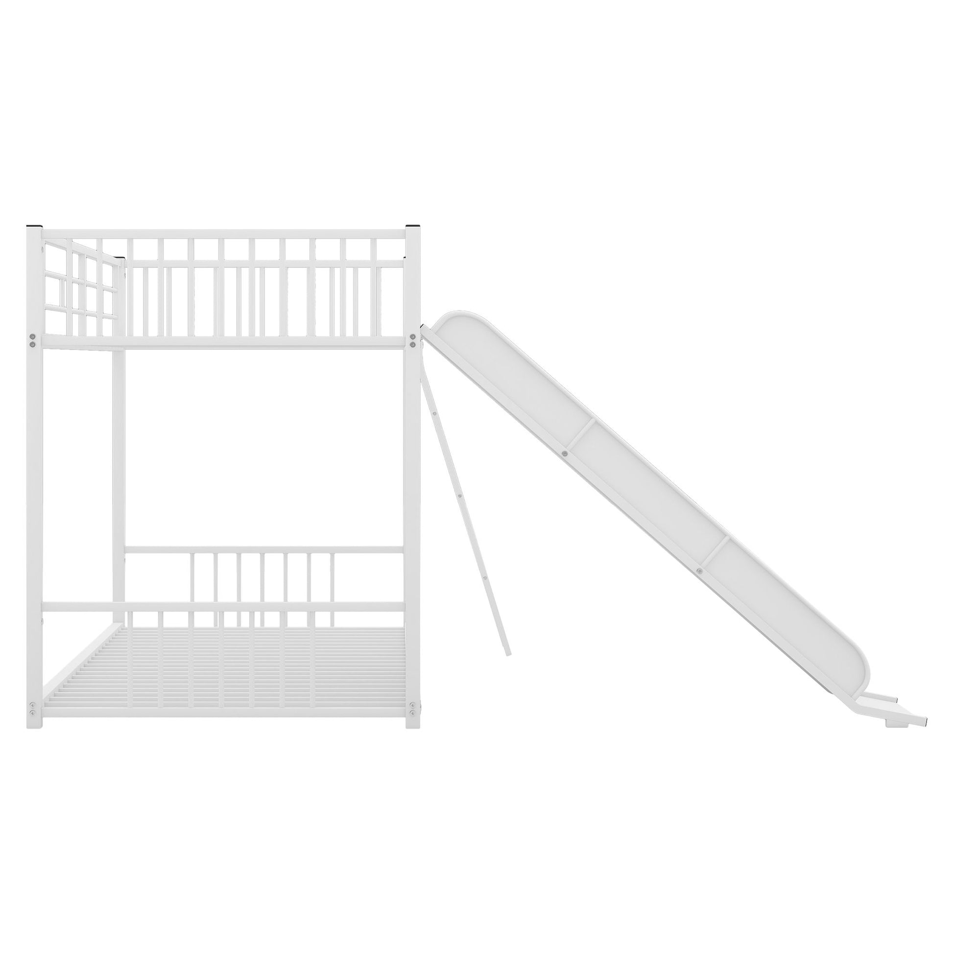 Metal Bunk Bed With Slide, Durable Steel Frame - The Sleep Loft - Online Mattress Showroom NYC