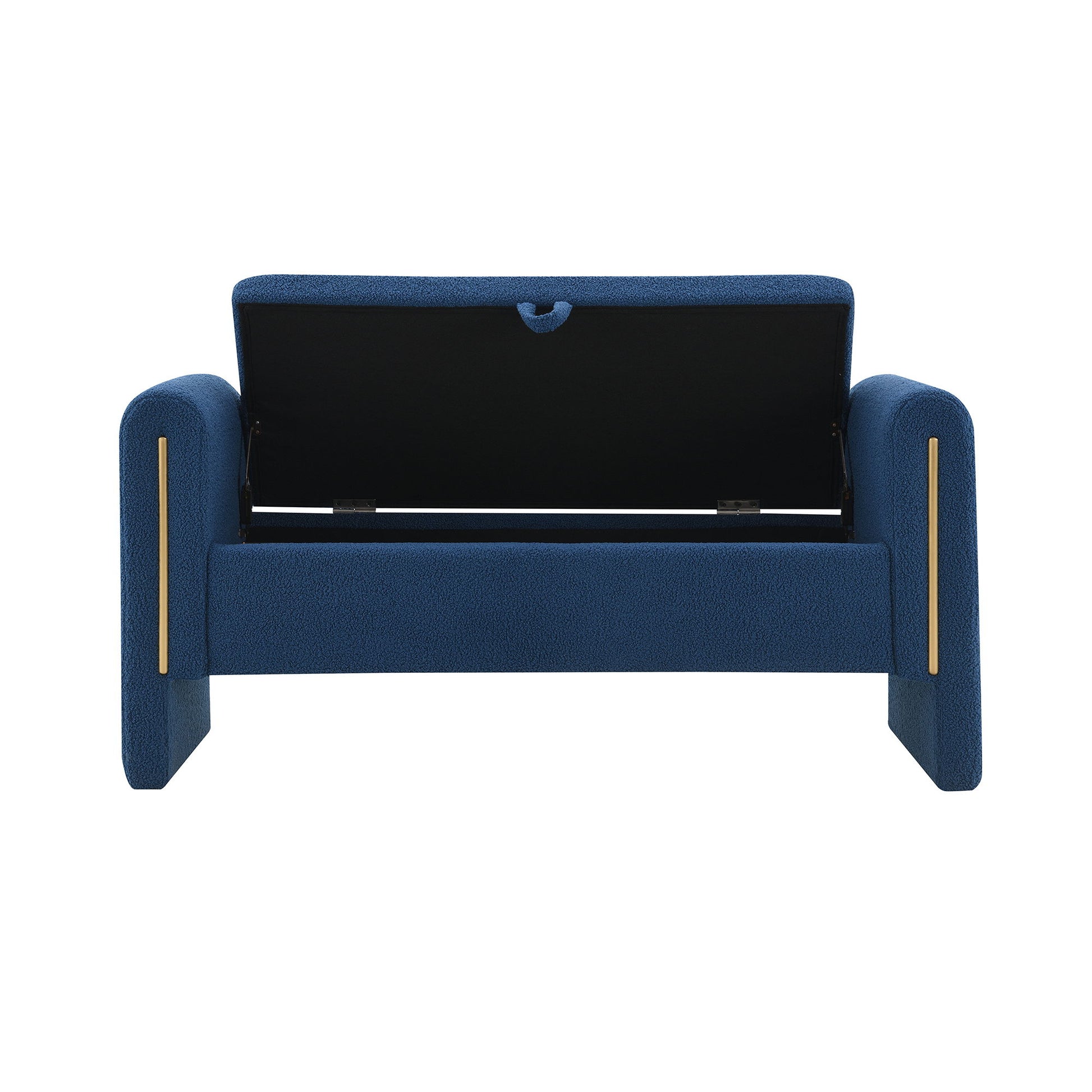 Modern Teddy Upholstered Large Bed End Bench With Arms And Storage - The Sleep Loft - Online Mattress Showroom NYC