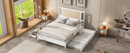 Platform Bed With 2 Big Drawers & Trundle - The Sleep Loft - Online Mattress Showroom NYC