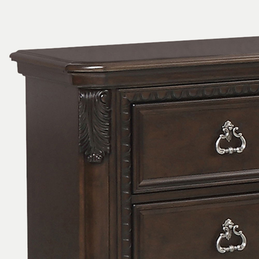 2 Drawer Nightstand - Mahogany - The Sleep Loft - Online Mattress Showroom NYC