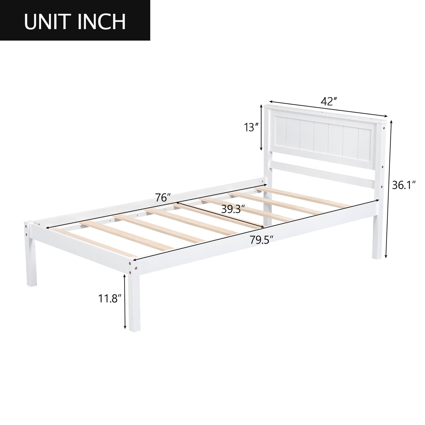 Platform Bed Frame With Headboard - The Sleep Loft - Online Mattress Showroom NYC