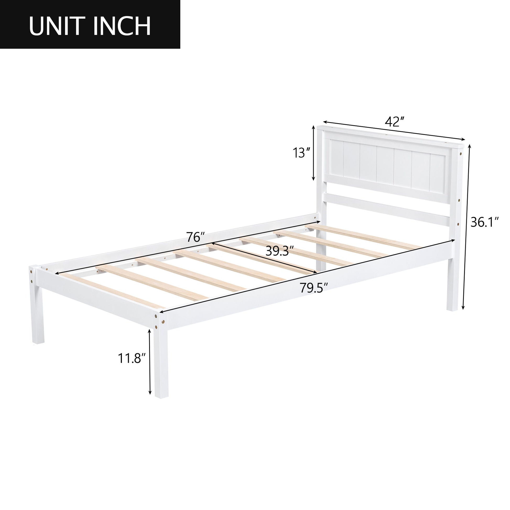 Platform Bed Frame With Headboard - The Sleep Loft - Online Mattress Showroom NYC