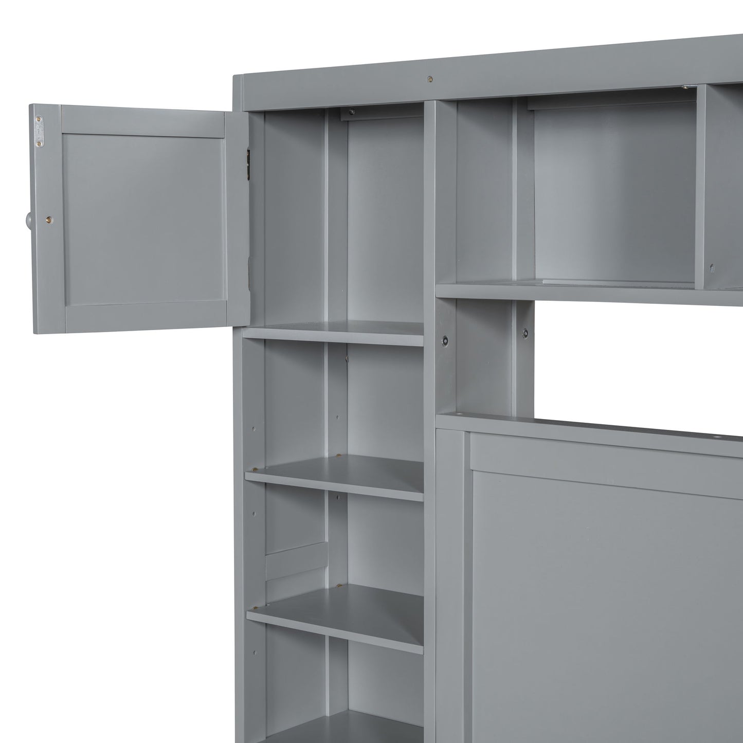 Bed With All In One Cabinet, Shelf And Sockets - The Sleep Loft - Online Mattress Showroom NYC