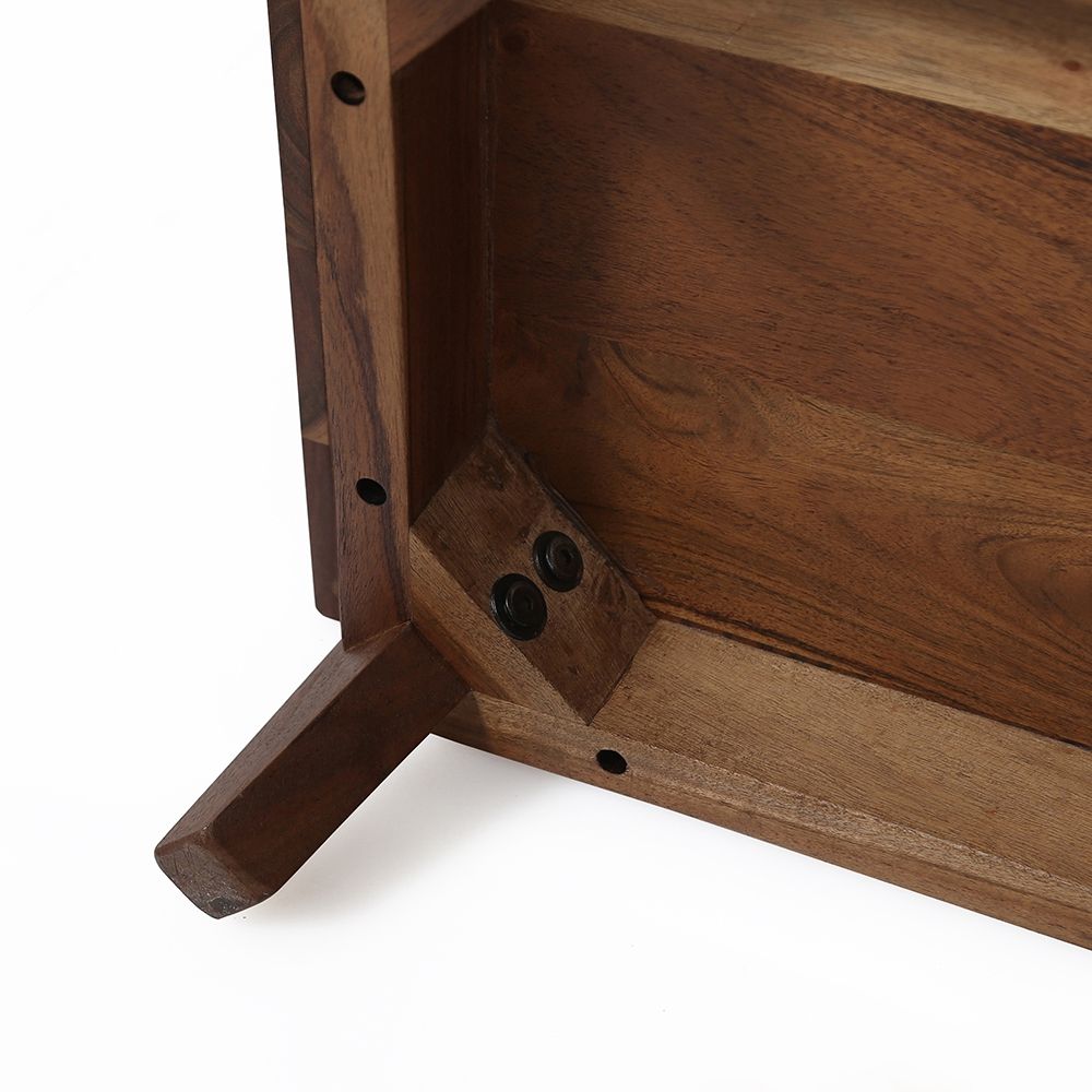 Nightstand Natural Wood - Brown - The Sleep Loft - Online Mattress Showroom NYC