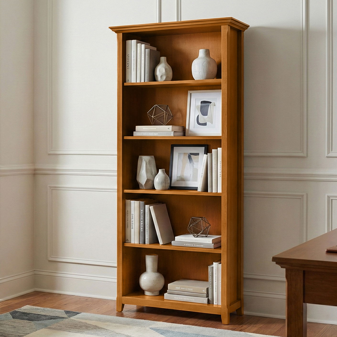 Amherst - 5 Shelf Bookcase, Handcrafted - The Sleep Loft - Online Mattress Showroom NYC