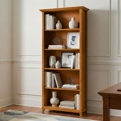Amherst - 5 Shelf Bookcase, Handcrafted - The Sleep Loft - Online Mattress Showroom NYC