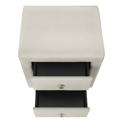 Nightstand, Storage Drawer Versatile Use, Upholstered, Transitional - The Sleep Loft - Online Mattress Showroom NYC