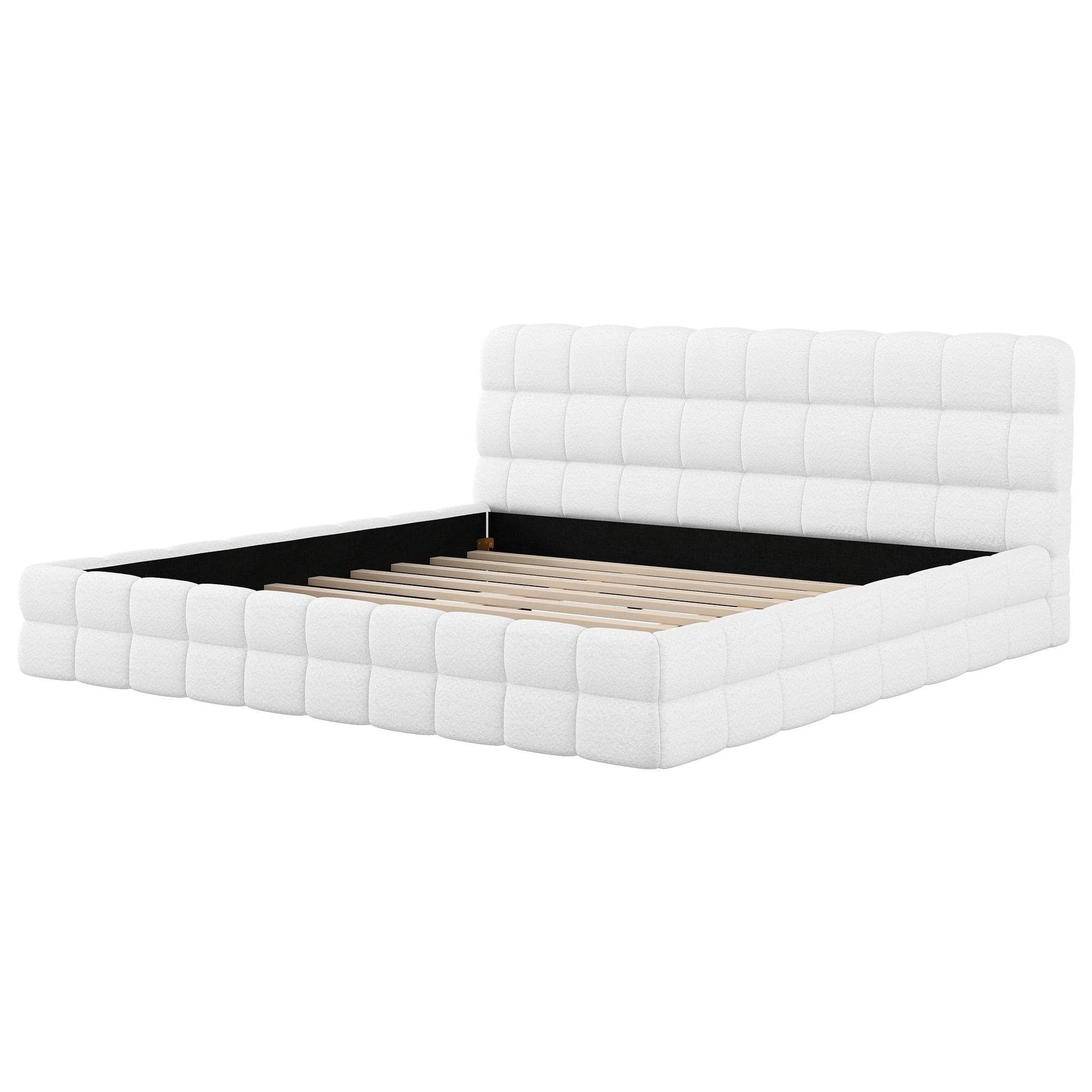 Upholstered Platform Bed With Headboard - The Sleep Loft - Online Mattress Showroom NYC