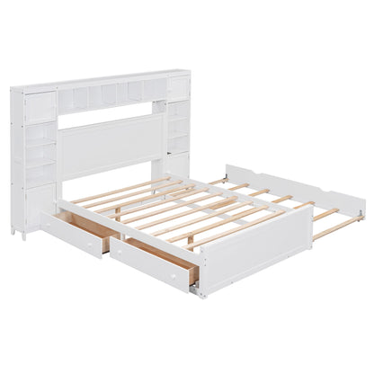 Bed With All In One Cabinet, Shelf And Sockets, Trundle - The Sleep Loft - Online Mattress Showroom NYC