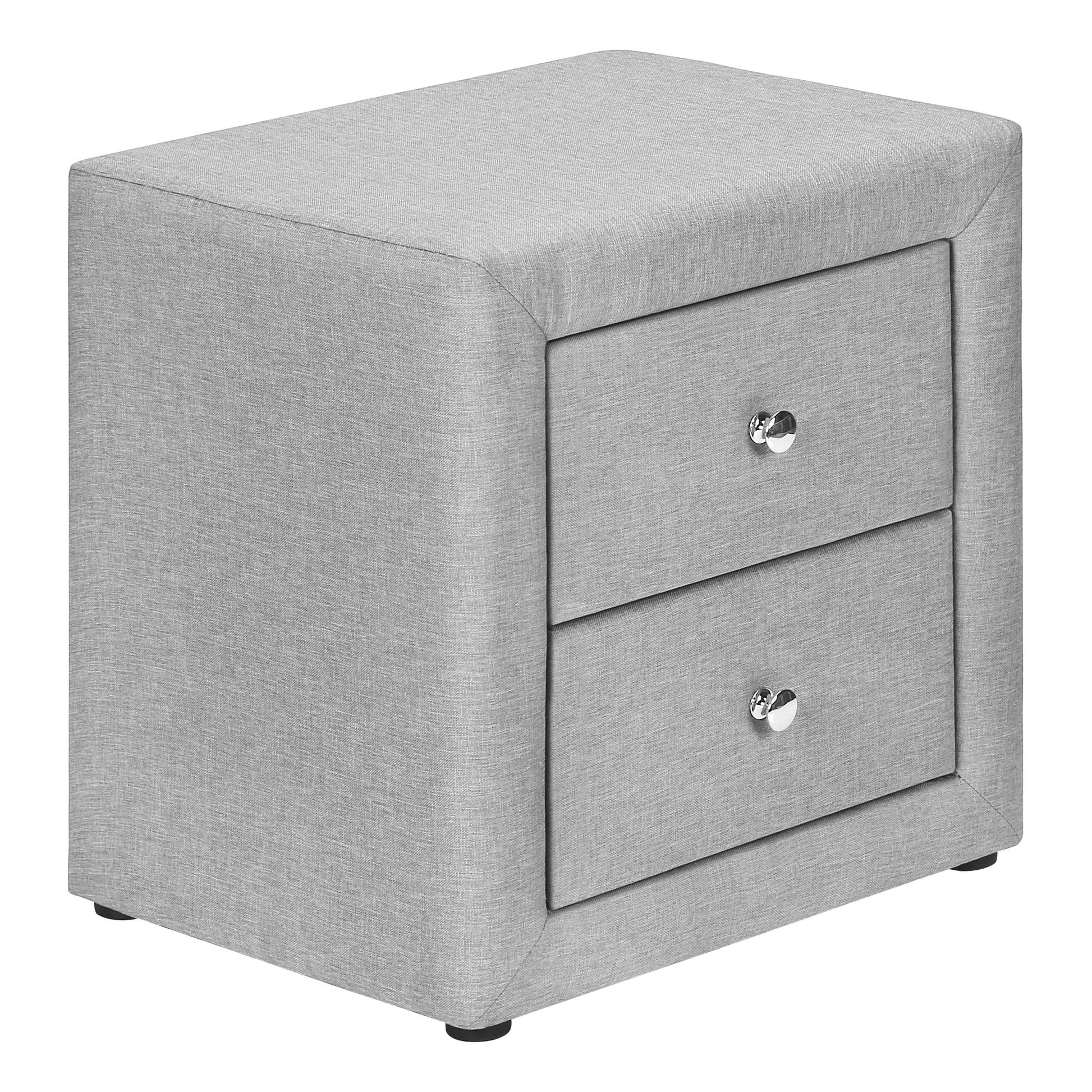 Nightstand, Storage Drawer Versatile Use, Upholstered, Transitional - The Sleep Loft - Online Mattress Showroom NYC