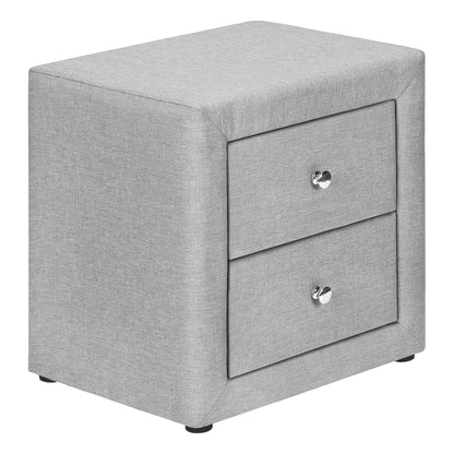 Nightstand, Storage Drawer Versatile Use, Upholstered, Transitional - The Sleep Loft - Online Mattress Showroom NYC
