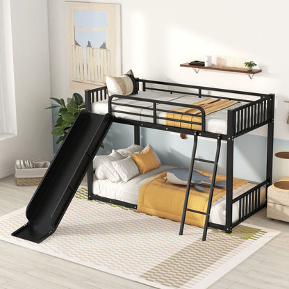 Metal Bunk Bed With Slide, Durable Steel Frame - The Sleep Loft - Online Mattress Showroom NYC