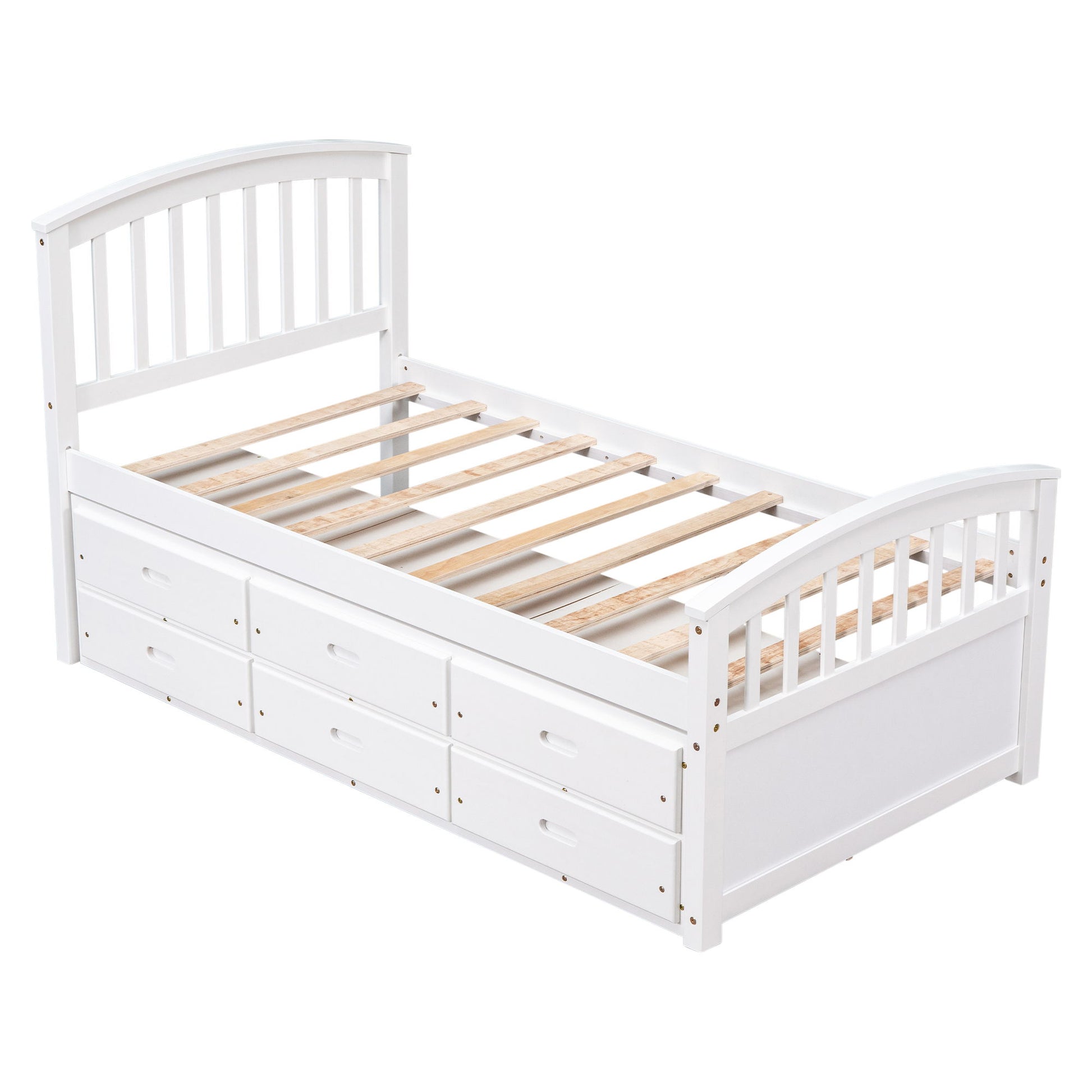 Platform Storage Bed Solid Wood Bed With 6 Drawers - The Sleep Loft - Online Mattress Showroom NYC