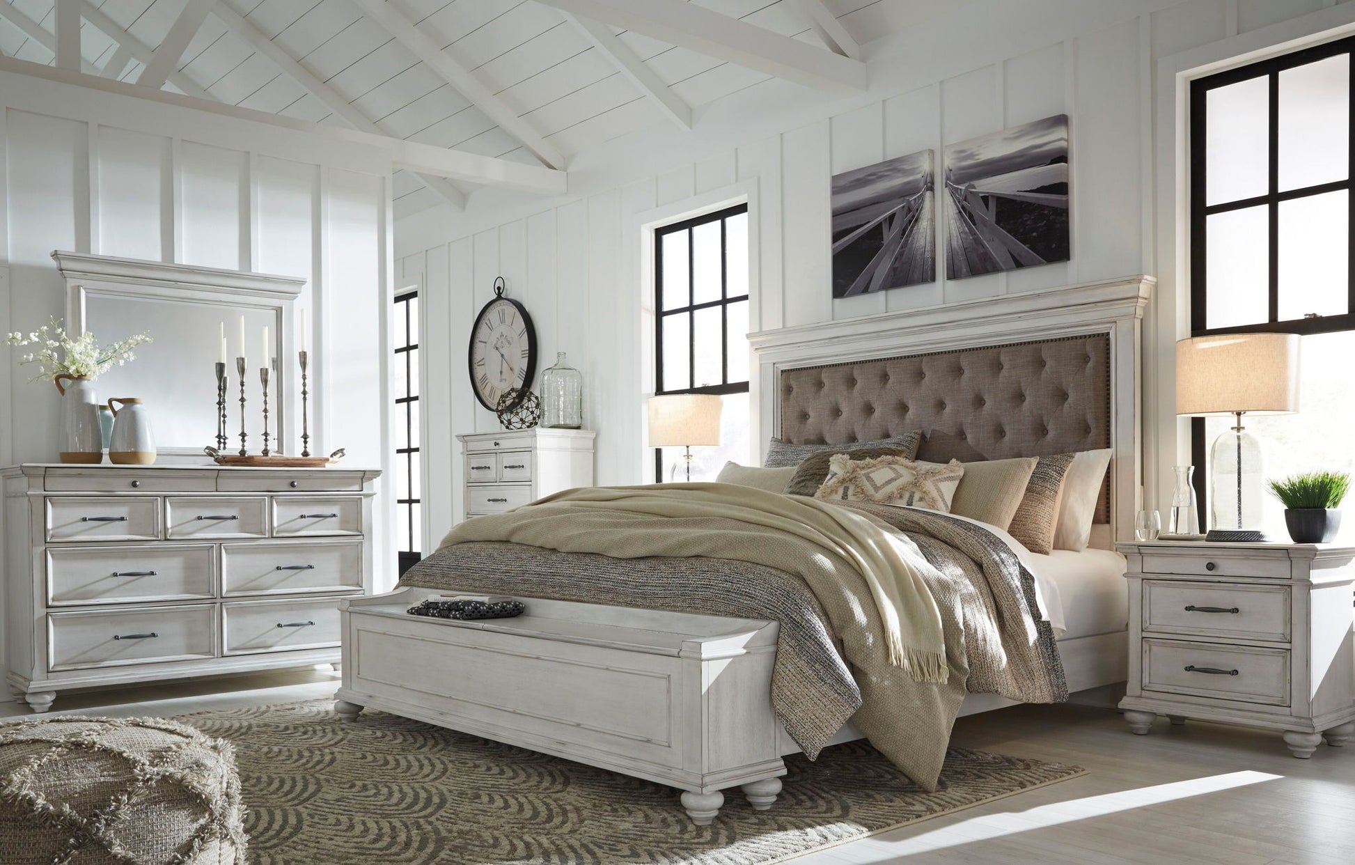 Kanwyn - Upholstered Panel Bed - The Sleep Loft - Online Mattress Showroom NYC