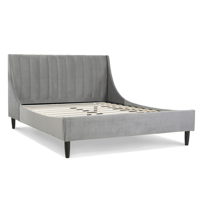 Aspen - Vertical Tufted Modern Headboard Platform Bed Set - The Sleep Loft - Online Mattress Showroom NYC