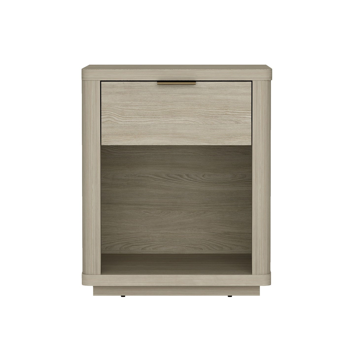 Evelyn - Nightstand With 1 Drawer And Open Shelf - The Sleep Loft - Online Mattress Showroom NYC
