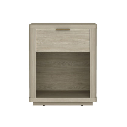Evelyn - Nightstand With 1 Drawer And Open Shelf - The Sleep Loft - Online Mattress Showroom NYC
