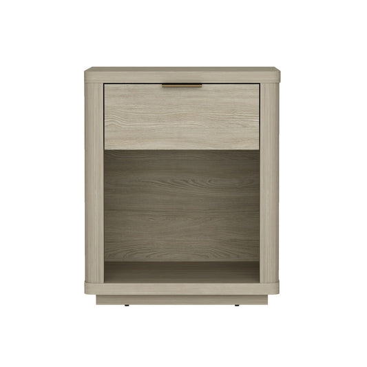 Evelyn - Nightstand With 1 Drawer And Open Shelf - The Sleep Loft - Online Mattress Showroom NYC
