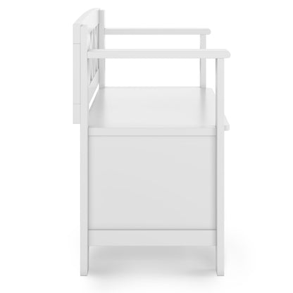 Amherst - Small Transitional Entryway Storage Bench - The Sleep Loft - Online Mattress Showroom NYC