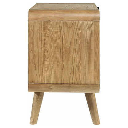 Winston - 2 Drawer Nightstand - Ash Brown - The Sleep Loft - Online Mattress Showroom NYC