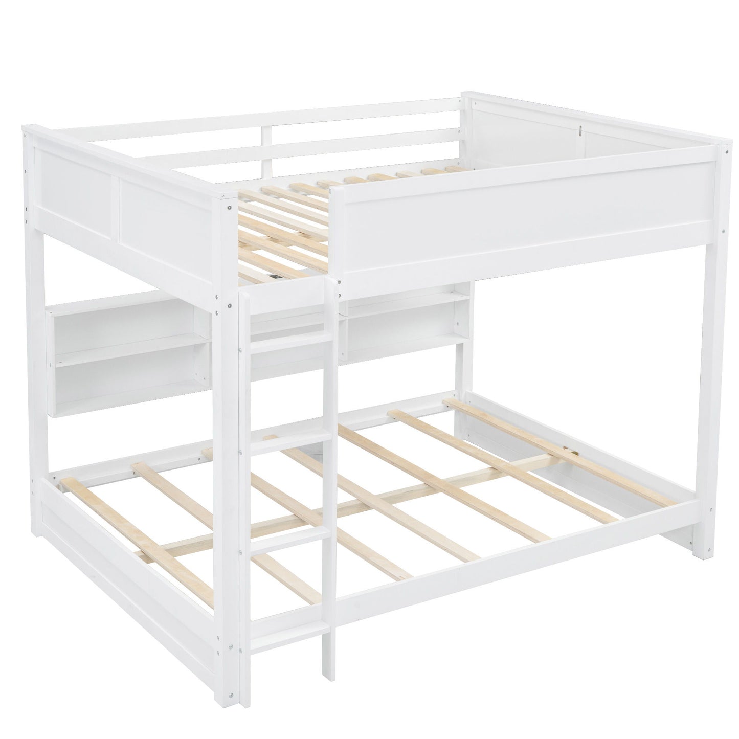 Bunk Bed With Storage Cabinets And USB Ports - The Sleep Loft - Online Mattress Showroom NYC