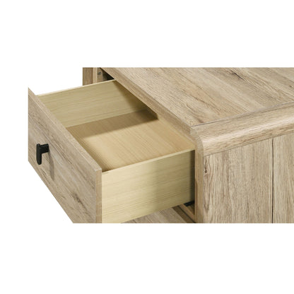 Nightstand & 2 Drawers - Beige - The Sleep Loft - Online Mattress Showroom NYC