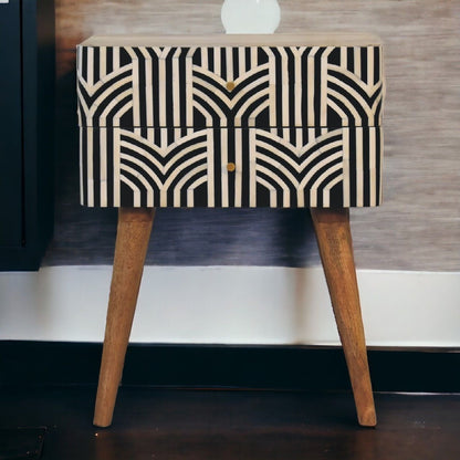 Edessa Bone Inlay Bedside - The Sleep Loft - Online Mattress Showroom NYC