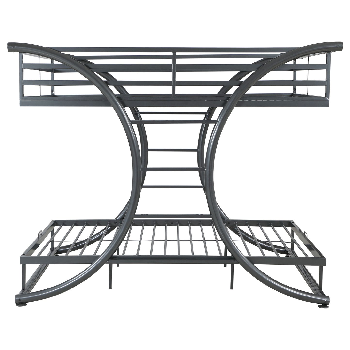 Weston - Bunk Bed Full Over Full - Gunmetal - The Sleep Loft - Online Mattress Showroom NYC