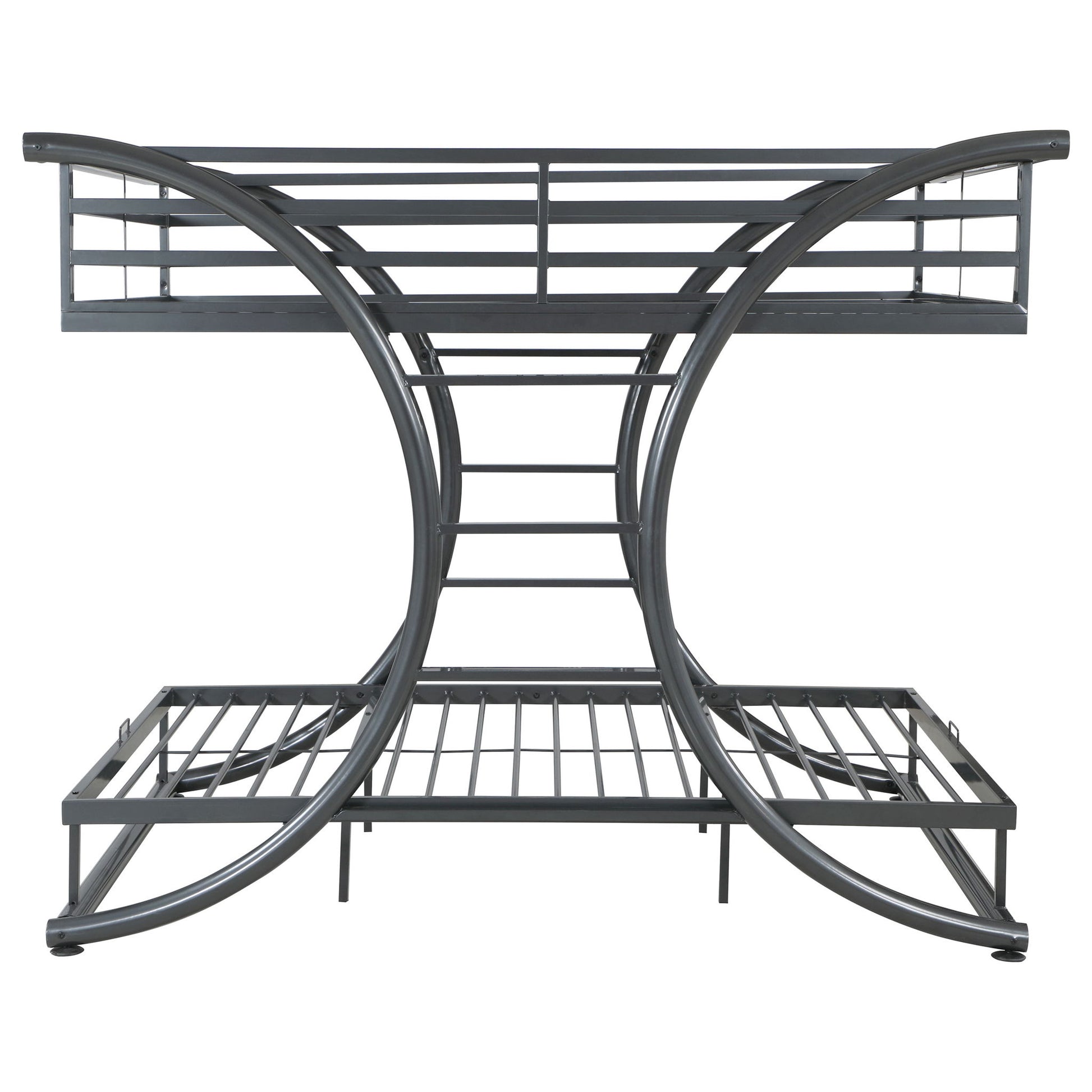 Weston - Bunk Bed Full Over Full - Gunmetal - The Sleep Loft - Online Mattress Showroom NYC