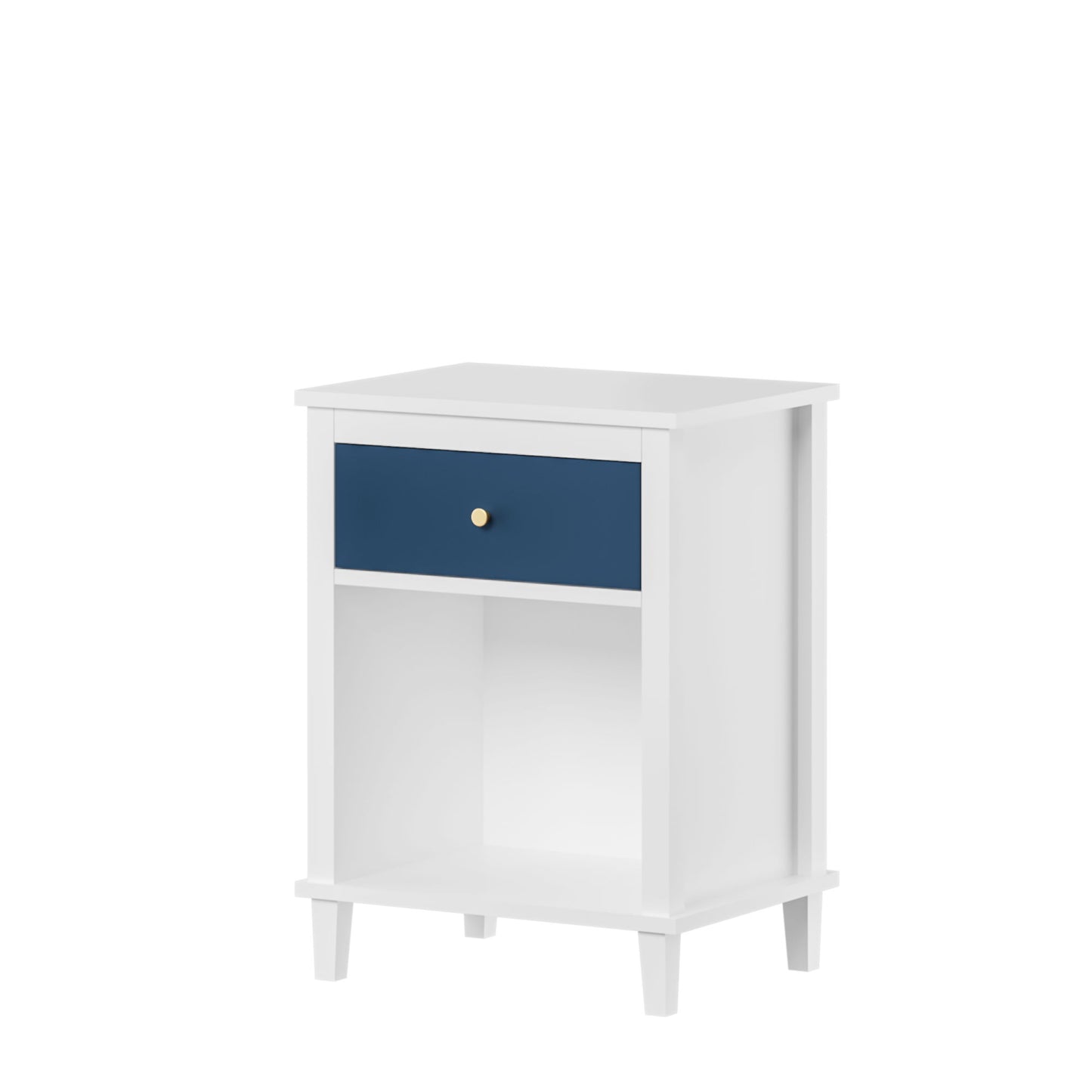 Nightstand With 1 Drawer 1 Shelf - The Sleep Loft - Online Mattress Showroom NYC